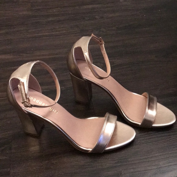 Madden Girl Shoes - Rose gold madden girl heels